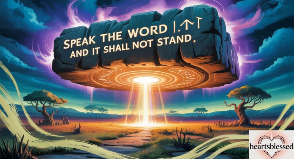 Speak the Word and It Shall Not Stand